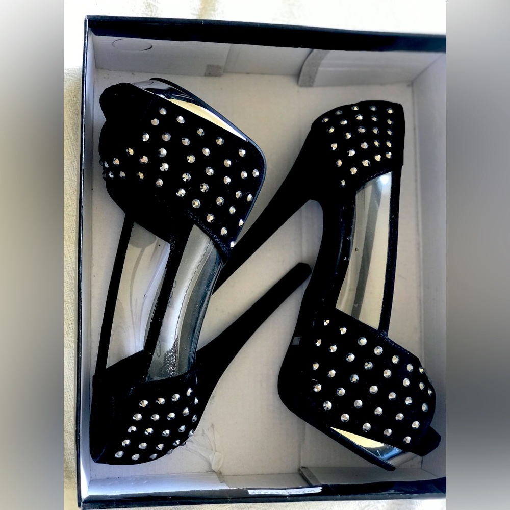 Rhinestone Pumps